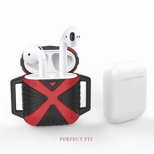 New Arrival Top Sale on Amazon Air Pods Case with Strap Protective Silicone Cover for Apple Air pods Accessories
