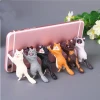 New creative desktop cat bracket rescue army sucker mobile phone holder cartoon cute kitten lazy phone holder