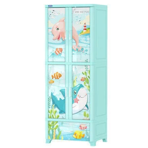 New Design Fashion Folding Cabinet Kids Storage Box Baby Plastic Drawer