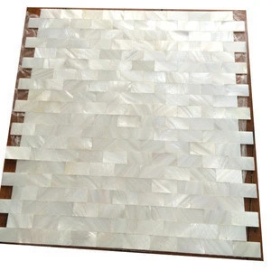 New Design shiny Pearl Shell Mosaic Mother of Pearl Strip Tile popular Mosaic Tiles