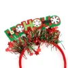 New  kids  Christmas headbands  Antler Headdress Cute hairpin plush party decoration sequin Christmas headband