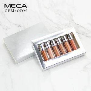 New Launch Mini Lip Gloss Set Customized Vegan Lip Makeup Set Private Label 6 in 1 Gift Lip kit set