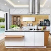 New model white lacquer kitchen cabinet designs for stainless steel kitchen furniture