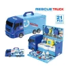 New Preschool pretend 21pcs accessories multifunction educational plastic material rescue truck doctor play set toys