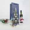 New products christmas paper wine gift bags with string