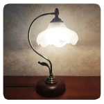 New Retro decoration light LED desk study bedroom bedside American simple touch adjustment Lamp