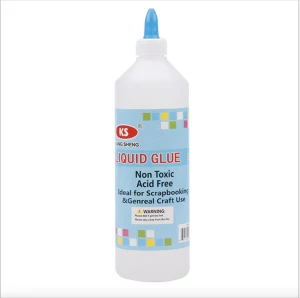 New Stationery Strong adhesive Transparent PVA Liquid glue with brush Easy use