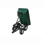 New Style Tire Four Wheeled Steel Tray Wheelbarrow