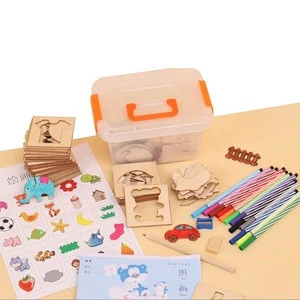 New Style Wooden Cartoon Patterns Darwing Toys for Kids