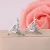 Import New Triangular Glass Stone Earrings Designs Bling Hoop Earrings from China