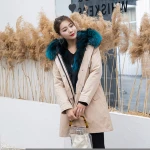New Winter 2021 Parkas With Real Fox Fur Coats Women Warm Winter Collar Long Parka Hoodies Jackets women fur parka coat