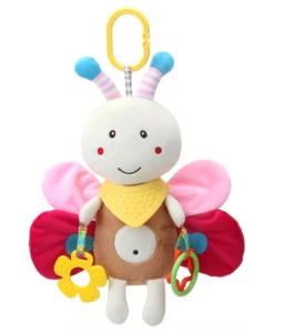 Newborn Baby Rattles Mobiles Animal Hanging Bell Educational Baby Toys 0-12 Months Speelgoed Plush Stroller Toys  Soft Small