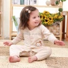 Newest Design colored cotton baby girls night suit