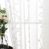 Newest excellent curtain design fabric decorations embroidered sheer curtain