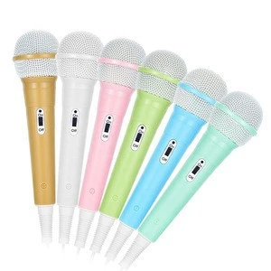 Newest Factory Supply Realistic Individual Plastic Prop Microphone Matching for Kids Learning Machines