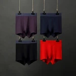 newest high quality  private logo solid men cotton boxer