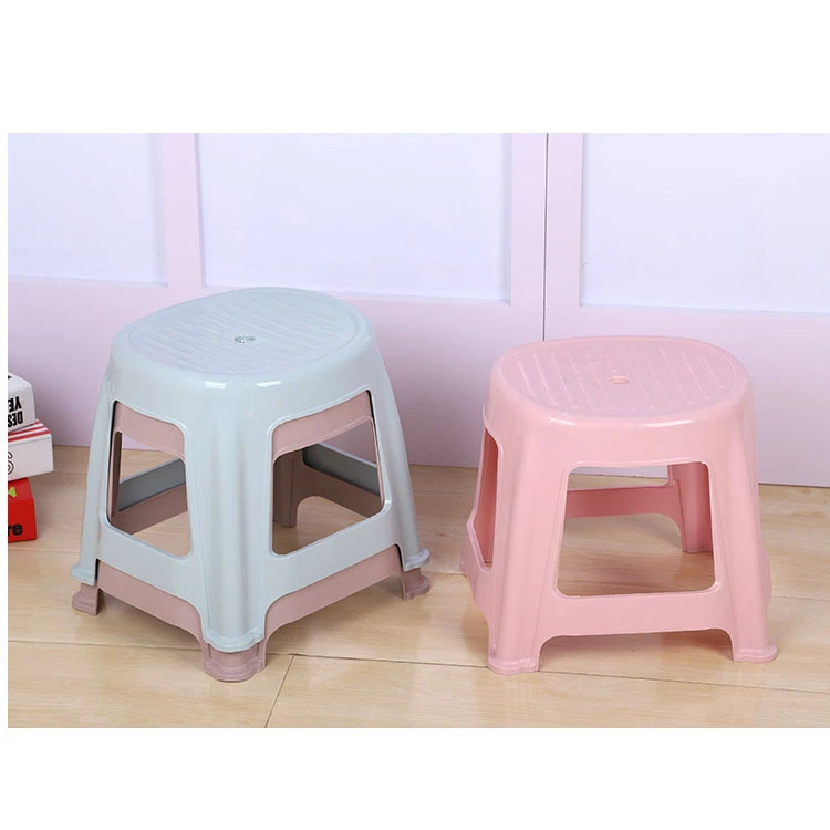Non-slip Design Plastic Step Stools  Plastic stacking stool rectangle plastic Stool Stocked Chair