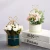 Import Nordic Style Ceramic flower pot Vase Iron Display Rack Simulation Of Green Plants Artificial flower Combination Home Decoration from China