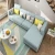 Import Nordic style l shaped wood frame sofa set designs fabric couch living room sofa from China
