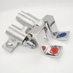 NPT commercial Sanitary Kitchen mixer faucet brass foot valve