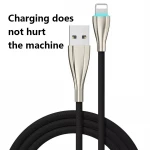 nylon braided space gray usb cable safe fast charge and data cable for iphone for  Lightning to USB A Cable