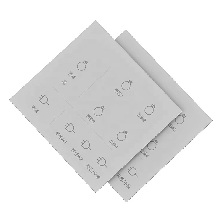 OEM adhesive switch panel lens polycarbonate acrylic PMMA front face plate panel