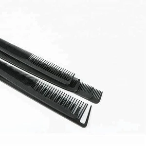OEM high quality mens carbon plastic custom printed hair combs wholesale