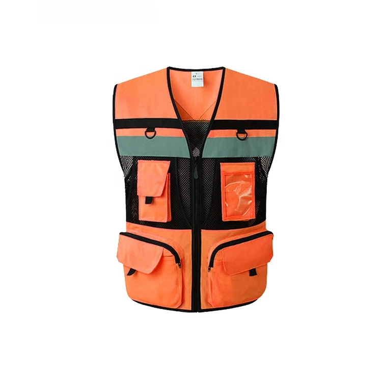 Oem Odm Cool Reflective Vest Yellow Motorcycle Reflective Safety Vest LED FLASH Customized Logo Water Proof