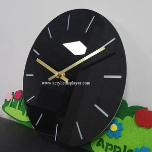 OEM ODM custom Perspex Plexiglass Plexi PMMA Lucite acrylic wall clock