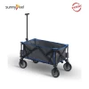 OEM Steel High Quality Outdoor Portable Trolley Beach Camping Folding Wagon