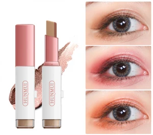 OEM/ODM Wholesale Makeup Eye Shadow Stick Natural Double Headed Eyeshadow Stick 3.8g