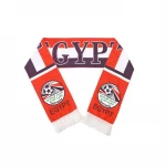 Oempromo wholesale knitted 100% acrylic football fan scarf
