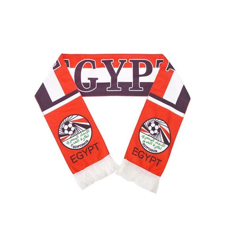 Oempromo wholesale knitted 100% acrylic football fan scarf