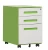 Import Office Equipment 3 drawer metal mobile cabinets from China