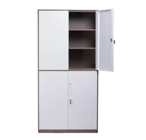 Office equipment 4 steel door 2 section metal furniture fling storage file cabinet for office