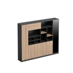 Office filing cabinet design wooden two-color file cabinet