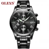 OLEVS 5569 New Design Men Watch Mens Luxury Watch Stainless Steel Case Three Eyes Chronograph Wristwatch