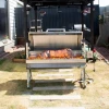 Outdoor Dual Fuel hooded Gas Grill Propano and charcoal Lamb Pig Spit Rotisserie Gas Spit Roaster For Hire