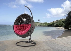 Outdoor Furniture Swing Chair And Metal Waterproof Customized Style Fabric Packing Modern Cushion