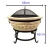 Import Outdoor Garden Magnesia Wood Burning Bonfire Brazier Concrete Tabletop Marble Fire Pit Wooden Stove Carved Scroll Fire Pits from China