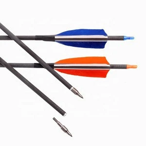Outdoor Hunting Shooting Reucrve Bow Arrows Archery Accessories Turkey Feather Pure Carbon Arrow