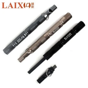 outdoor multi-function magnesium fire stick survival whistle tool