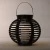 Import outdoor rattan solar lantern hanging basket with solar light from China