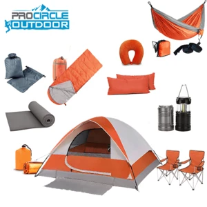 Outdoor Sports Camping Equipment Foldable Tent Wholesale Sleeping Bag Chairs Hiking
