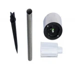 Outdoor Stainless Steel 7 color change Solar led garden light led disk light