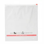 Packaging Biodegradable Eva Pe Bag With Zipper Logo Silk Packaging Clear Pvc Zipper Garment Bag