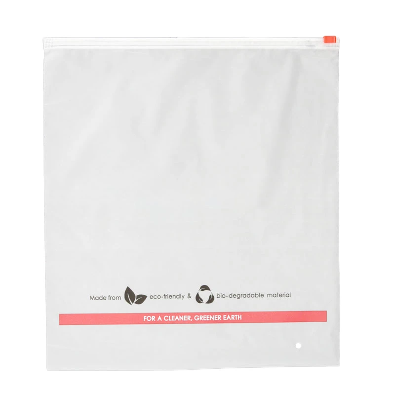 Packaging Biodegradable Eva Pe Bag With Zipper Logo Silk Packaging Clear Pvc Zipper Garment Bag