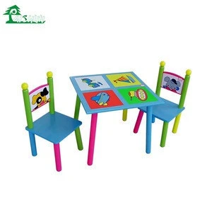 PAISHUN Cute Design Dining Children Table And Chair Set Kid Furniture