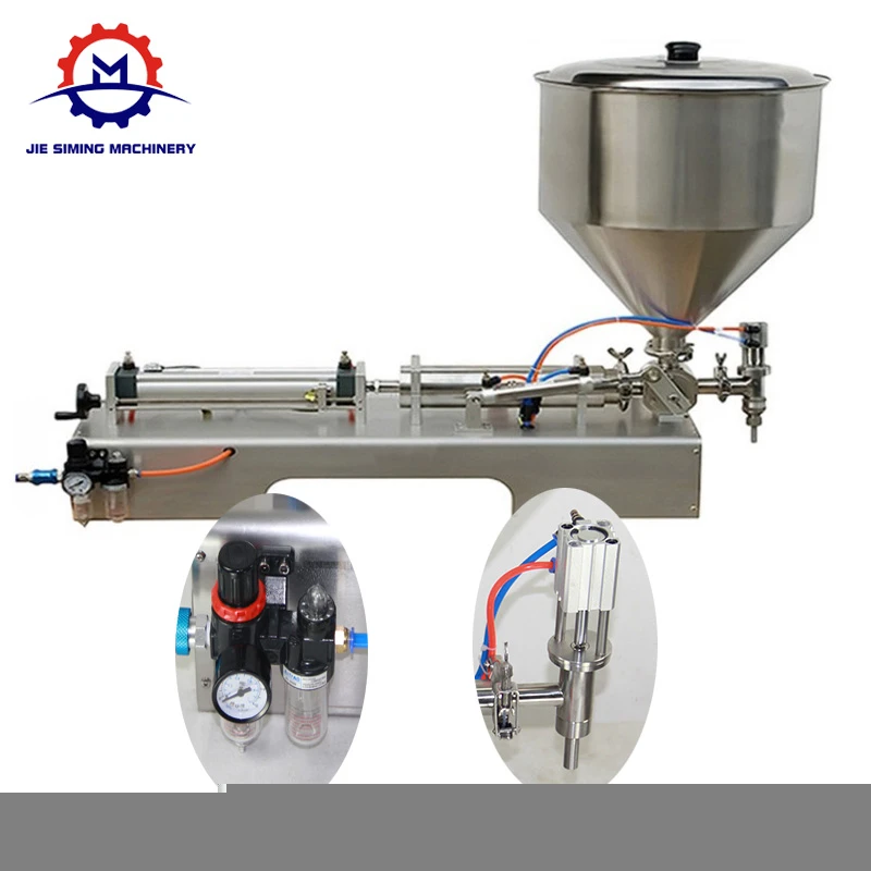 Paste Filling Machine Mixing Filler Very Viscous Material Foods Packaging Equipment Bottle Filler Liquids Water Dosing