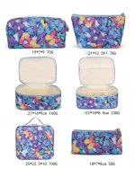 PCB0006 colorful butterfly printing makeup boxes case professional makeup travel cases